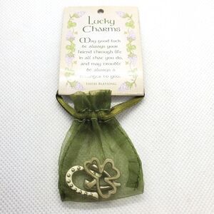 NWT Lucky Charms Trinket Pouch with 3 Charms